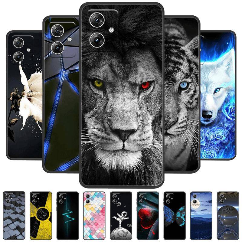 För Moto G55 5G Fodral G64 G54 Power Solnedgång Strand Mjuk Silikon Matt TPU Telefonfodral För Motorola Moto G35 Fundas Capa Tecknad blue