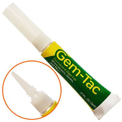 Gem-Tac Mini, permanent strass- och dekorlim, 5ml