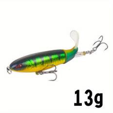 Topwater Fishing Lure Whopper Popper Artificial Bait Hard Plopper Soft Rotating Tail Fishing Tackle Fishing Bait