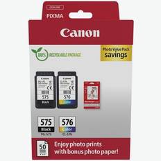 Canon PG-575/CL-576 Ink Cartridge + Photo Paper Value Pack