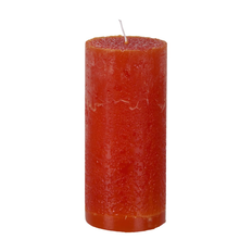 Blockljus Cote Nord Mörk orange - 7x15 cm