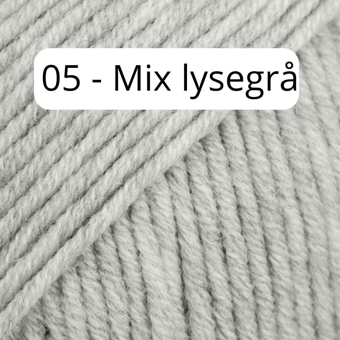 Luffer - Bestilling 3-4 år 05 - Mix lysegrå