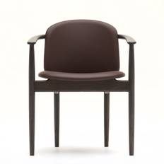 Karimoku Case Study A-DC05 Armstol - Leabelle Læder - Natur Eg / X353 Bitter Brown