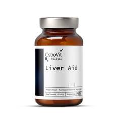 Leverhjælp med marietidsel, gurkemeje, NAC, inulin, urter og vitaminer - 90 kapsler fra OstroVit