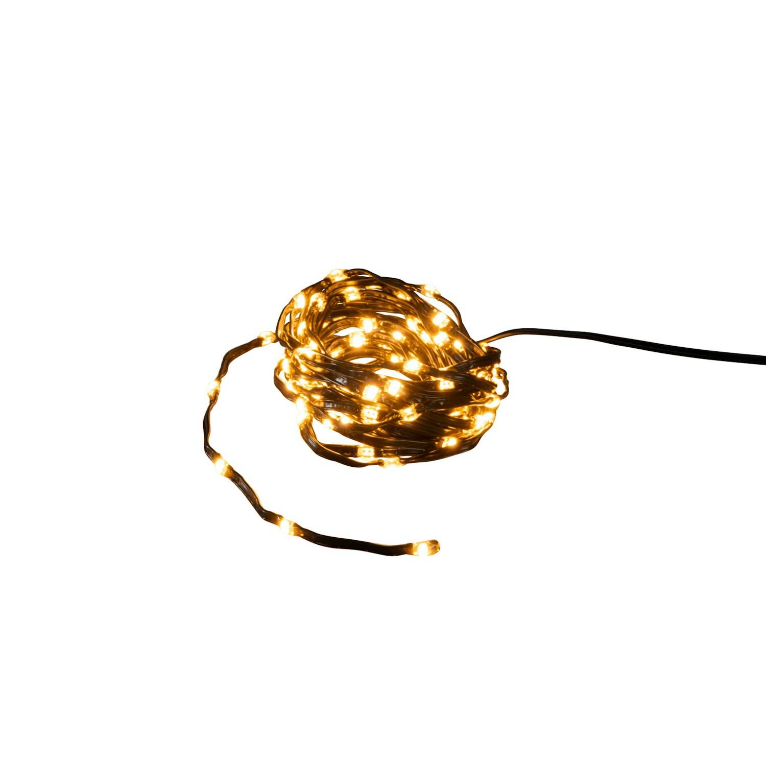 Ljusslinga Gnojsö Konstsmide ShineLine 200st LED-lampor Amber 10m Utomhus