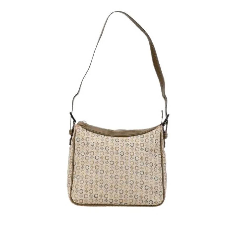 Celine Vintage Pre-owned Canvas Skuldertaske - Vintage - Dame - Beige - ONE SIZE - Uld