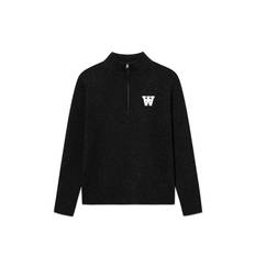 Tay Half Zipper Striktrøje, Black Beauty, XL
