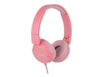 (ComputerSalg) Altec Lansing Kid Safe - Hörlurar med mikrofon - på örat - kabelansluten - tuggummirosa