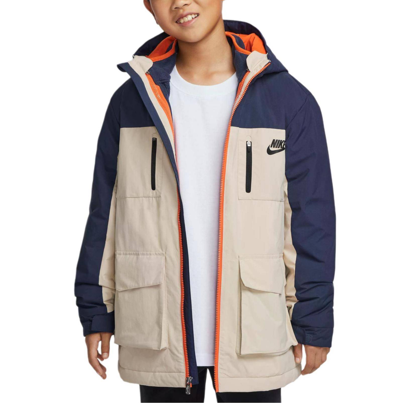 Nike Cotton Jacket For Cold Weather Outdoor Sports Leisure Kids Kids Jackets IR0023-410 M