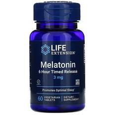 Melatonin 6 Hour Timed Release, 3mg - 60 vegetarian tabs