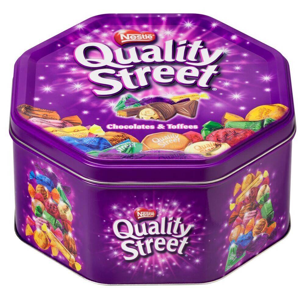 Chokolade, Nestlé Quality Street, 2,5 kg - 4 dåser.