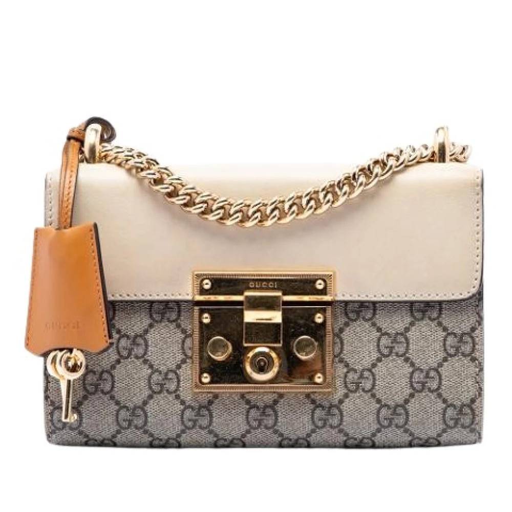 Gucci Vintage Pre-owned Vintage Crossbody Bag - Vintage - Dame - Beige - ONE SIZE - Uld