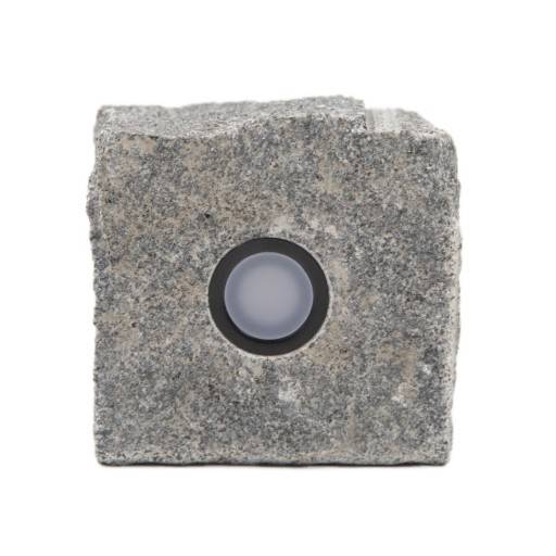 Light By Juhl chaussesten med Cosmos spot, 9x9 cm, sort