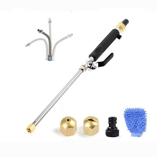 Jet Power Washer Högtryckstvätt för trädgårdsslang 2 munstycken 3/4" Black