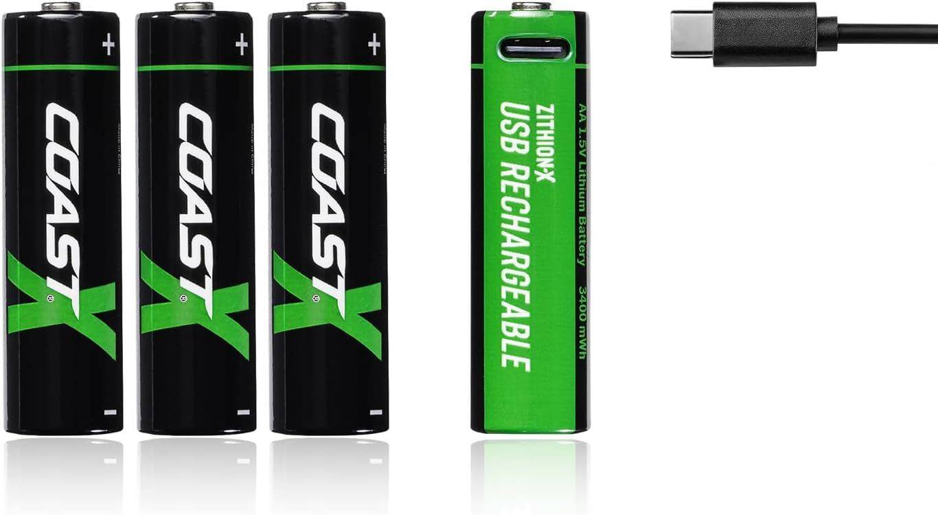 COAST ZITHION-X AA Laddbara batterier (4st)