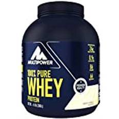 Multipower 100% Pure Whey Protein – wasserlösliches Proteinpulver mit Vanille Geschmack – Eiweißpulver mit Whey Isolate als Hauptquelle – Vitamin B6 und hohem BCAA-Anteil – 2 kg