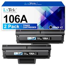 LxTek W1106A 106A Toner Kompatibel für HP 106A Toner für HP Laser MFP 137fwg Toner Schwarz für HP Laser 107w Toner 107a 107r MFP 137fwg 137fnw 135wg 135w 135a 135r (Schwarz, 2er-Pack)