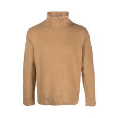 Laneus, Stickade tröjor & koftor, Herr, 2Xl, Kamelbrun Ull-Angora Tröja - brown (2XL)