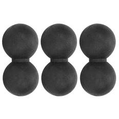 3pcs Silicone Massage Ball Peanut Shape Muscle Relaxation Fitness Massage Ball for Neck svart