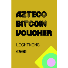 Azteco Bitcoin Lightning Voucher €500 EUR Gift Card - Digital Code