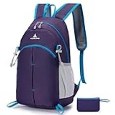 SPAHER Hopfällbar ryggsäck Lättvikt Casual Daypack Skolväskor för flickor Pojkar Liten ryggsäck 20L Vattentät Rese Daypack Packbar ryggsäck Sportväskor för män Kvinnor Utomhus Vandring Camping