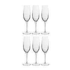 Luigi Bormioli Aero champagneglas 6-pack 23,5 cl - Transparent