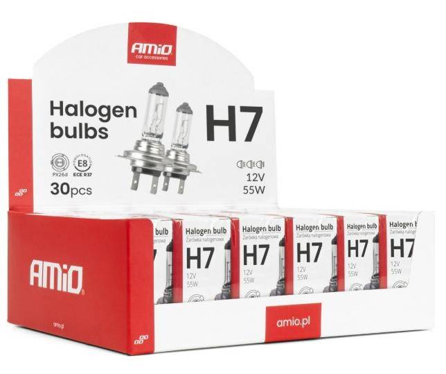 AMiO 04399 Glødepære H4, Halogen, 12V, 55W