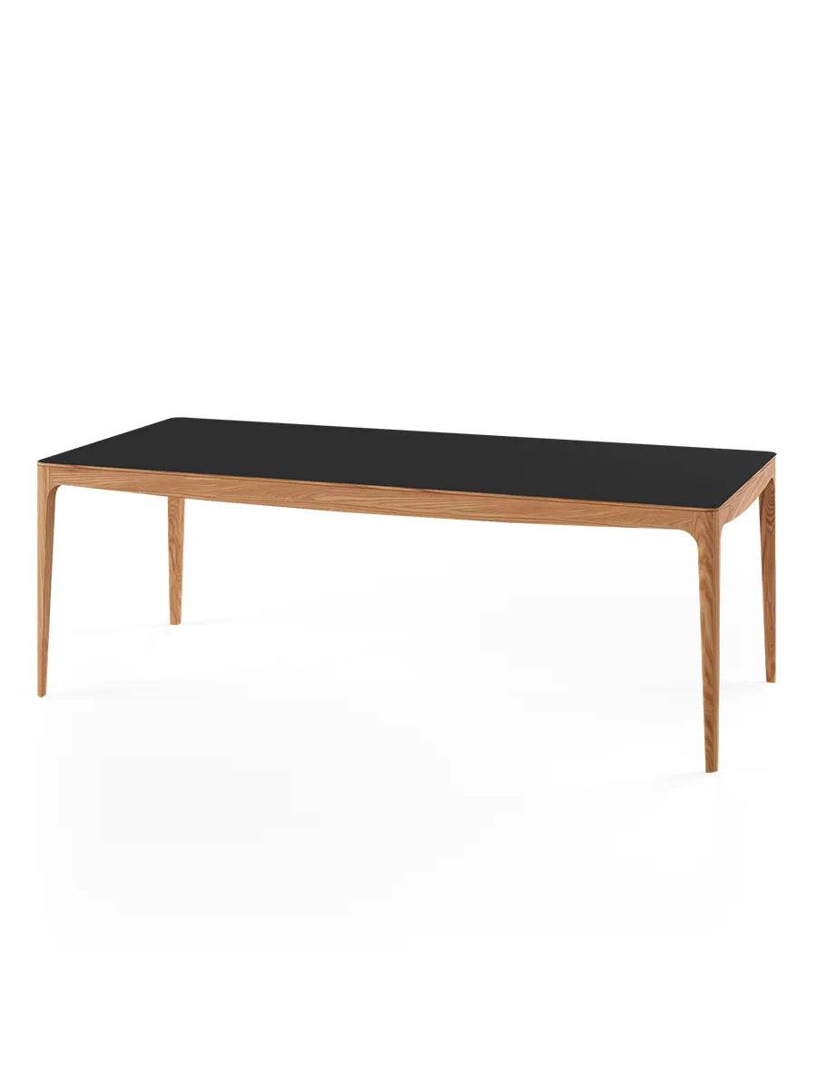 GM 3700 RO Spisebord, sort fra Naver Collection 180 x 100 cm / Elm olie / Inkl. 2 tillægsplader - Jacobsen Plus