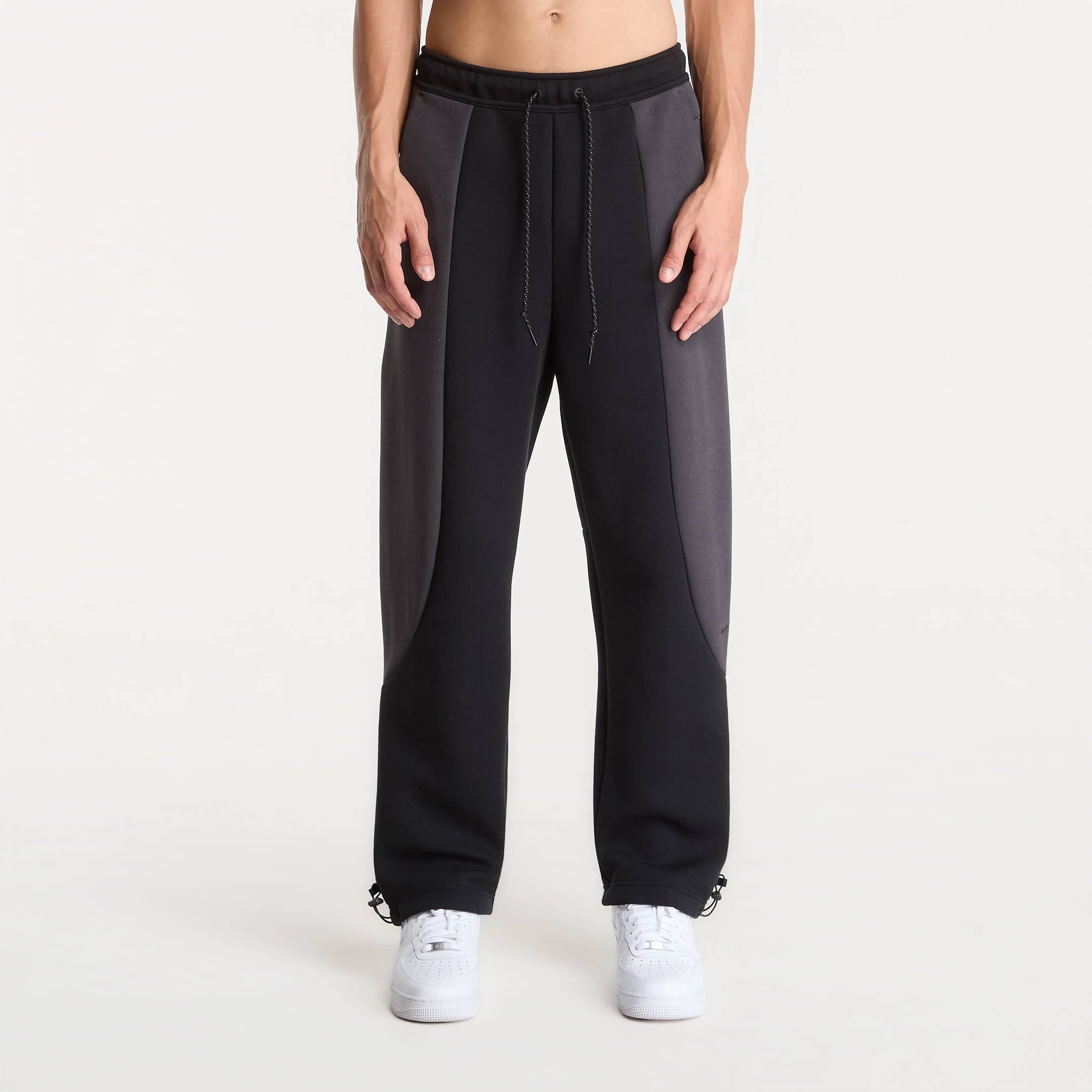Sweatshirt Nike Tech Men's Color-Block Open-Hem Fleece Pants Black/ Anthracite/ Black L - Black - L