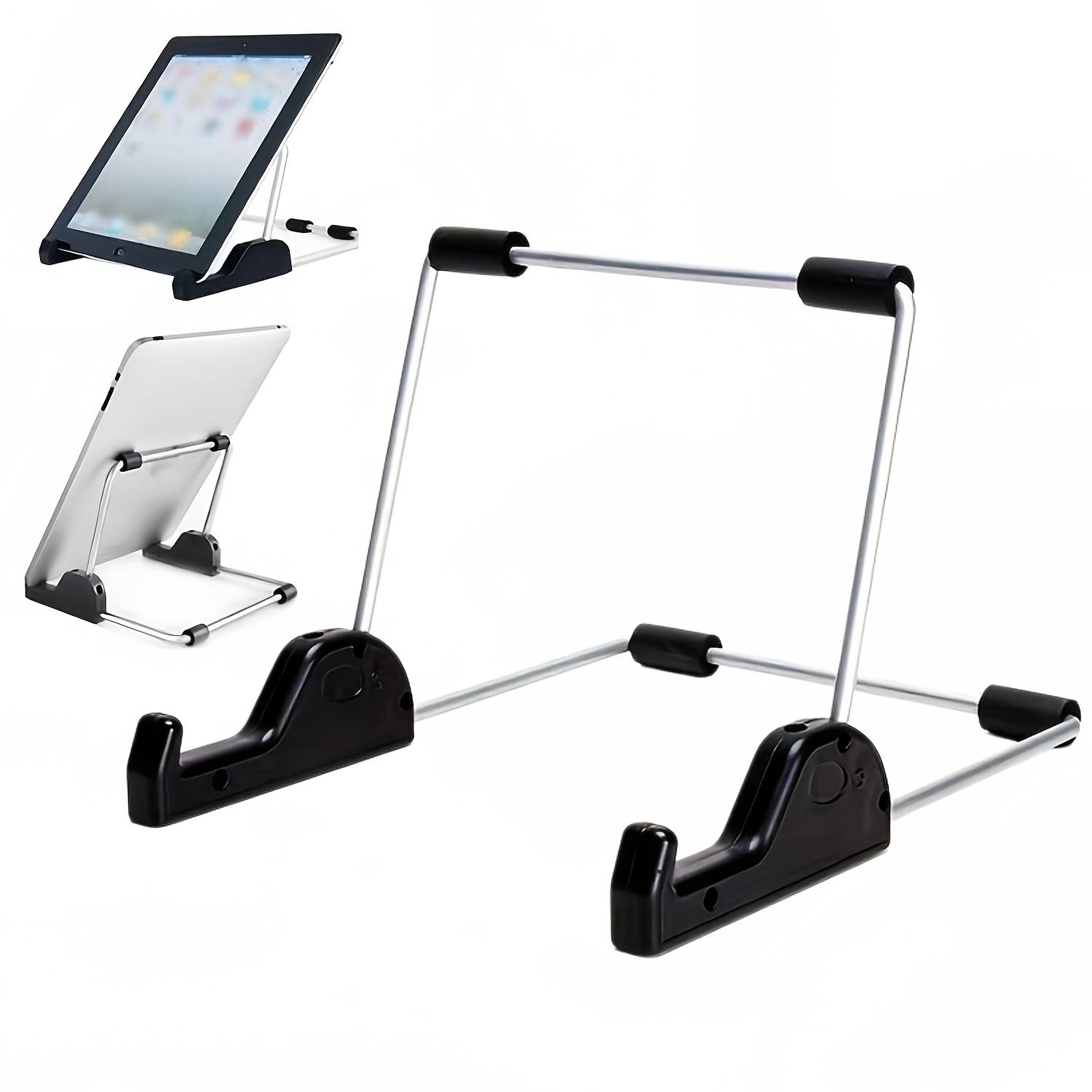 TEMU Tablet Stand Adjustable Aluminum Alloy Non-slip Desk Tablet Holder Fit For Ipad, For , Fire, Multi-angle Stand For Home Office