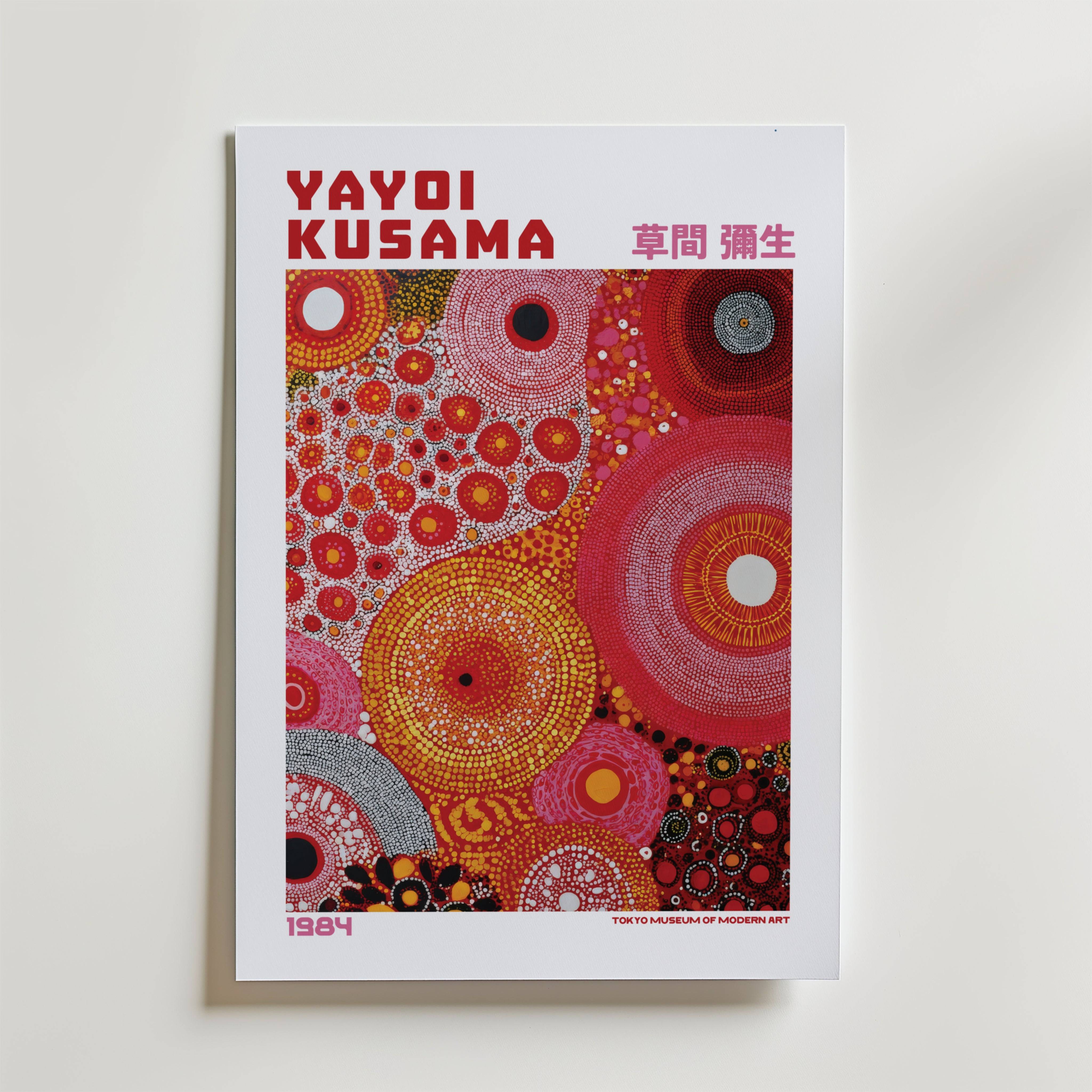 Yayoi Kusama Solar Dots 1984 Poster - Fine Art Poster 13x18 cm