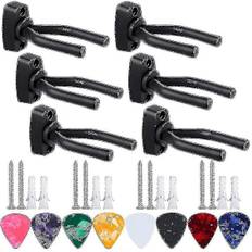 6 stk. Guitar Kroge Guitar Vægholder - Guitar Holder Pladsbesparende Guitar