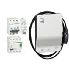 SCHNEIDER-SA Wallbox 3ph 22kVA 1f IP54 EVlink KITEVB1A22CA 22kW/Ladep Wandmont