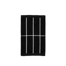Marimekko - Tiiliskivi gästhandduk 30x50 black, white - Handdukar och badlakan - Svart