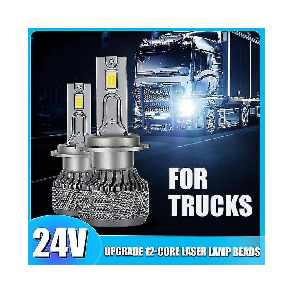 (H7) Power Supply 24v Led Truck Headlight H7 Led Canbus H1 H3 H4 H11 9005 Hb3 9006 Hb4 9012 Hir2 Truck Lorry Light 24v Headlight Bulb -xx
