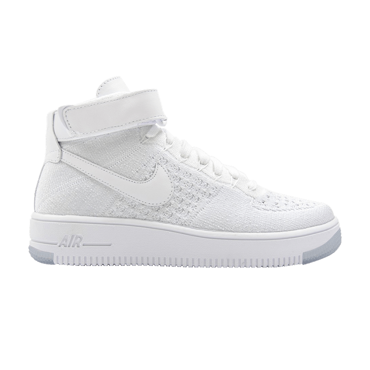 Nike Air Force 1 Flyknit Triple White (Women's) - UK 6