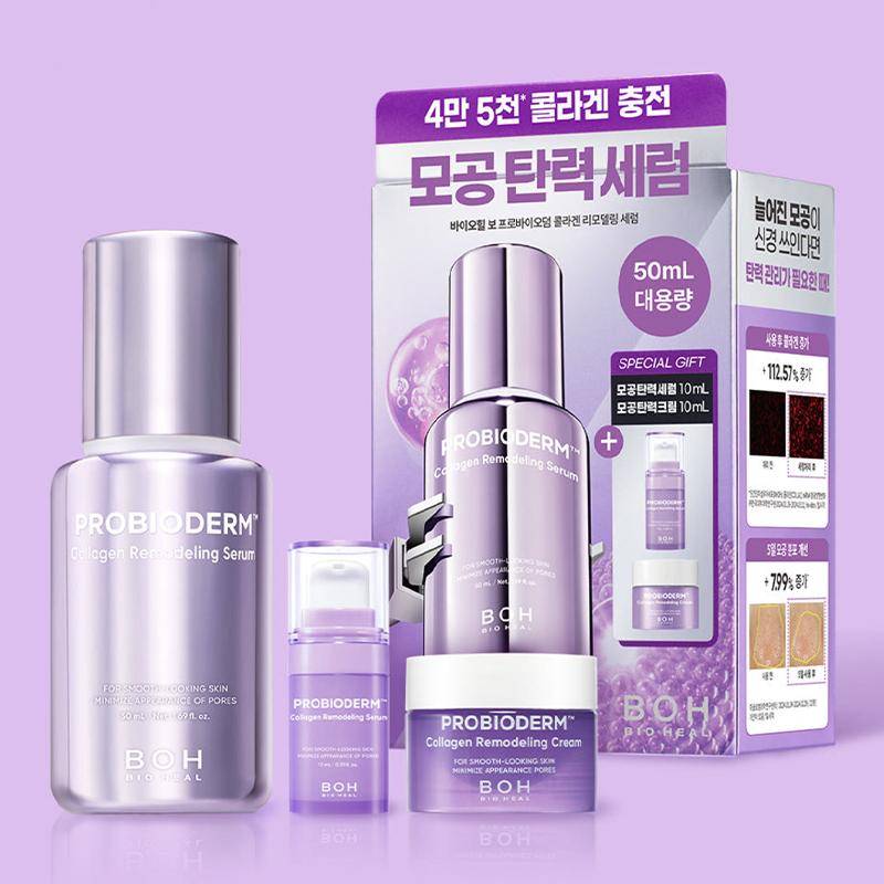 BIOHEAL BOH Probioderm Kollagen Omformande Porsammandragande Serum – Elasticitet & Porvård (50 ml)