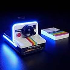 BRIKSMAX LED-lampa för LEGO Polaroid OneStep SX-70 direktbildskamera 21345 – Kompatibel med Lego Ideas byggstenar modell – utan Lego-set