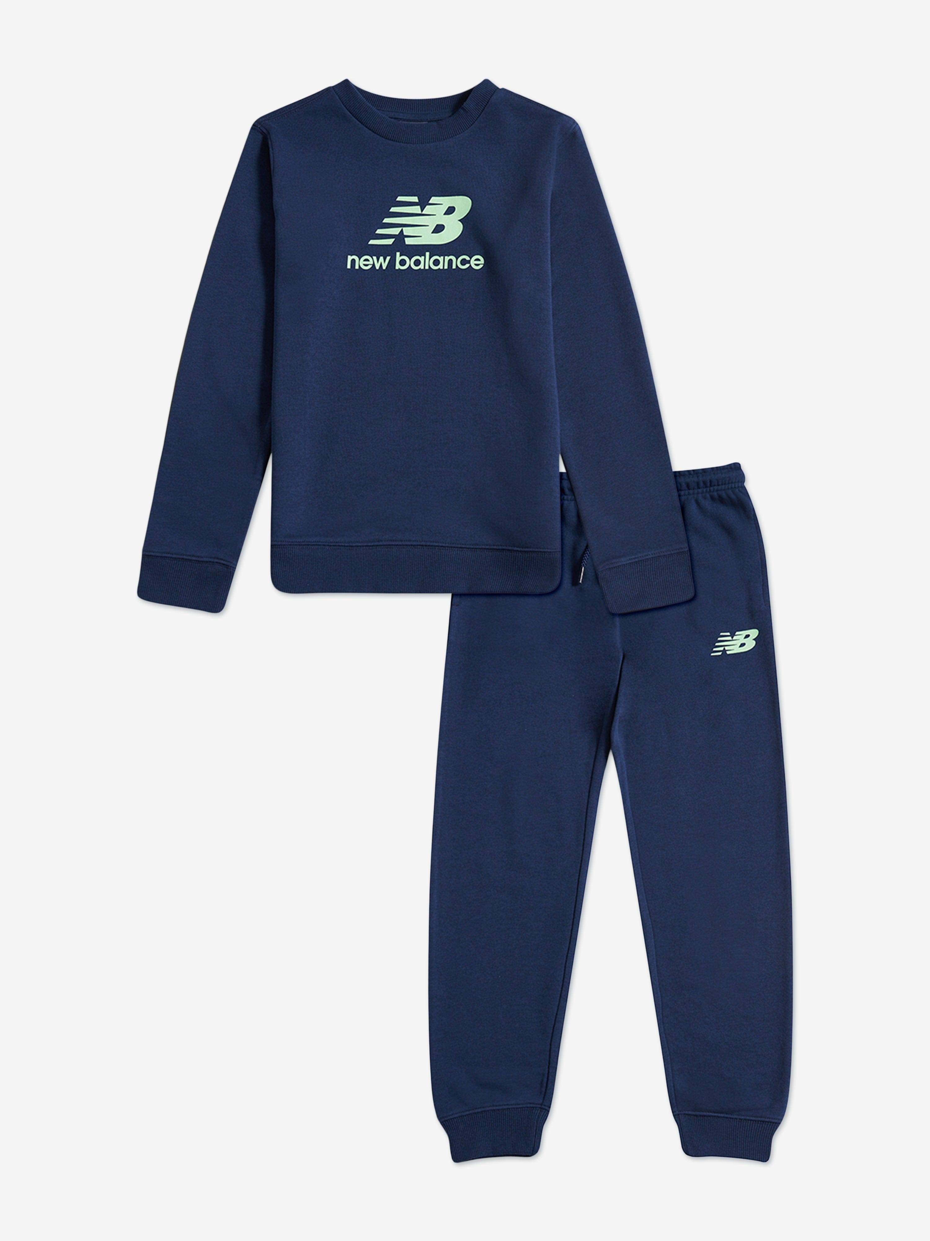 New Balance Boys Stacked Logo Tracksuit in Navy - Navy / 10 - 11 Yrs (10 - 11 Yrs)