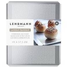 LEHRMANN Perforerad bricka 45 x 37,5 cm, perforerad bricka, delbar pizzaplåda/ersättning för ugn WHIRLPOOL MIELE SIEMENS