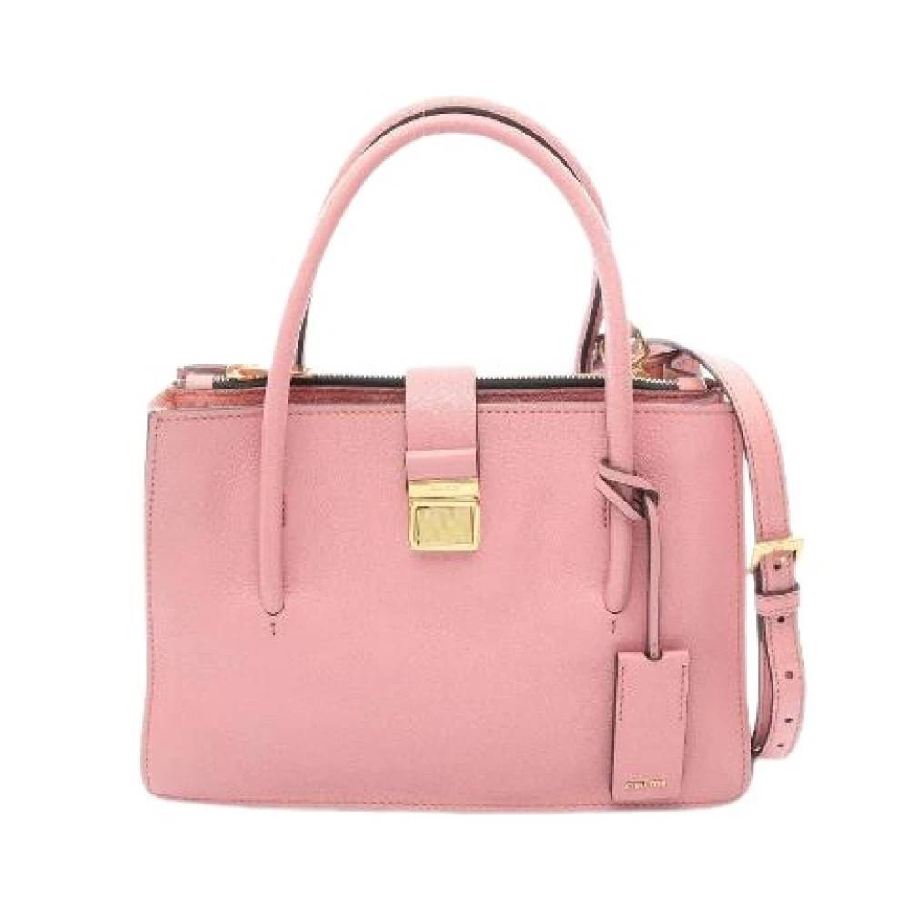 Miu Miu Pre-owned - Pre-owned Madras 2väskor Vintage - Dam - ONE Size - Läder