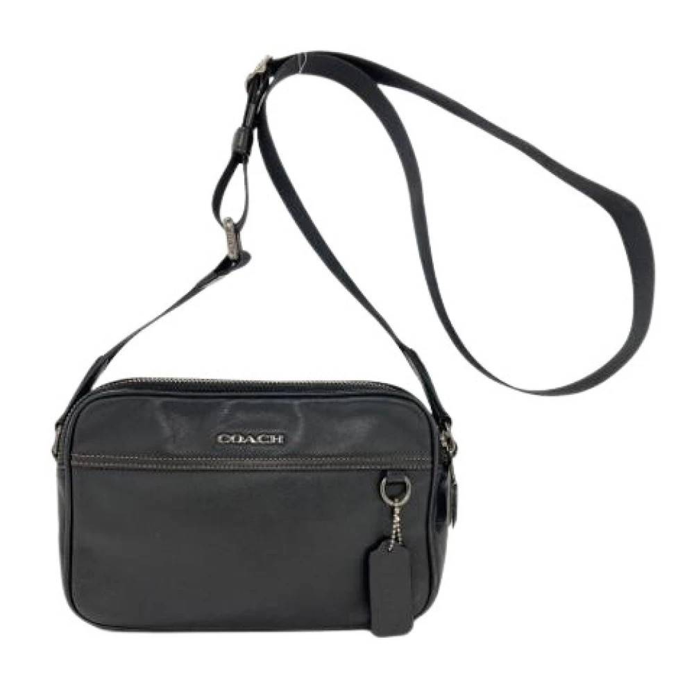 Coach Pre-owned Pre-owned Læder Skuldertaske - Vintage - Dame - Sort - ONE SIZE - Uld