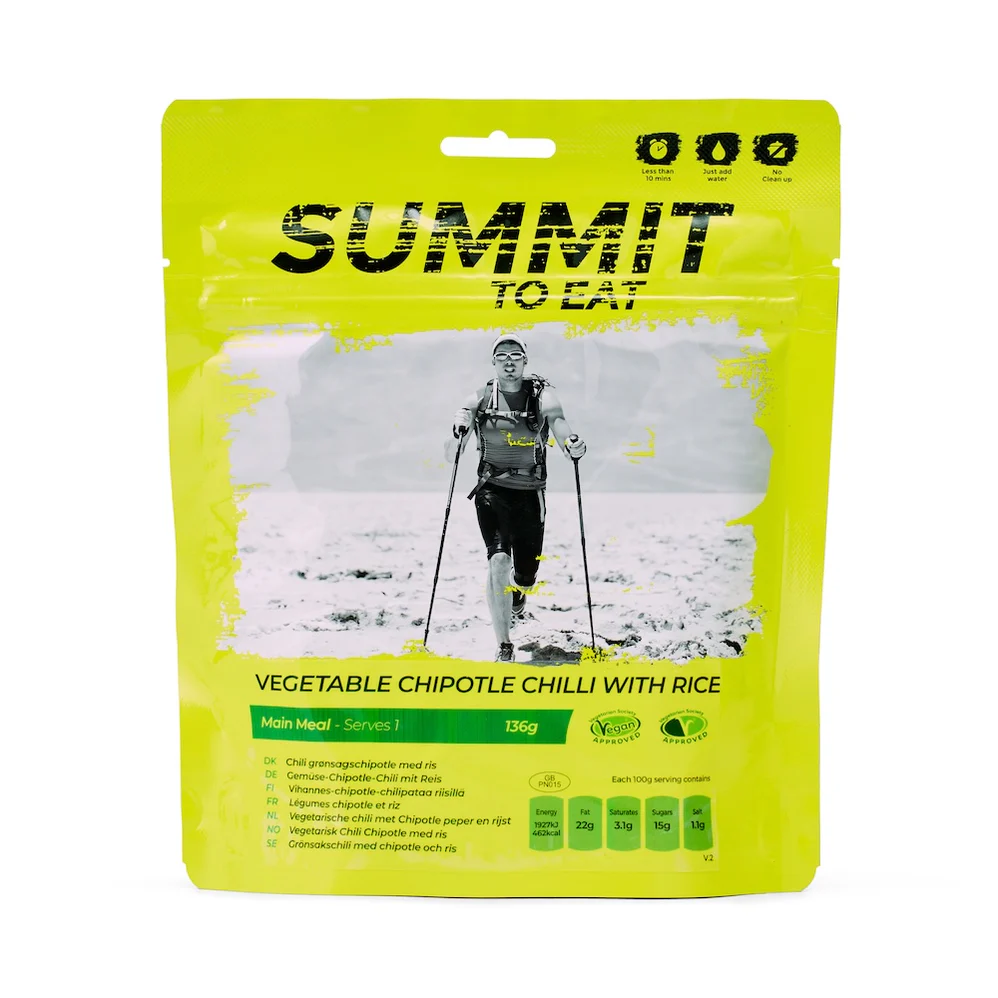 Summit To Eat Vegetable Chipotle Chilli with Rice ready meal.