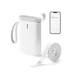 NIIMBOT Etikettmaskin D11 etikettskrivartejp ingår bärbar trådlös anslutning flera mallar tillgängliga för telefon lättanvänd kontor hem organisation USB uppladdningsbar