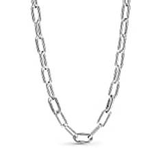 PANDORA ME Link Chain Halskette 45cm aus Sterling-Silber, Kompatibel mit PANDORA ME Armbänder, Höhe: 8,6mm, 399590C00-45
