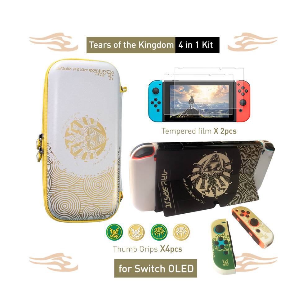 (B(SWITCH OLED))För Nintendo Switch OLED-förvaringsväska ZD Tears Of The Kingdom Skyddande hårdfodral