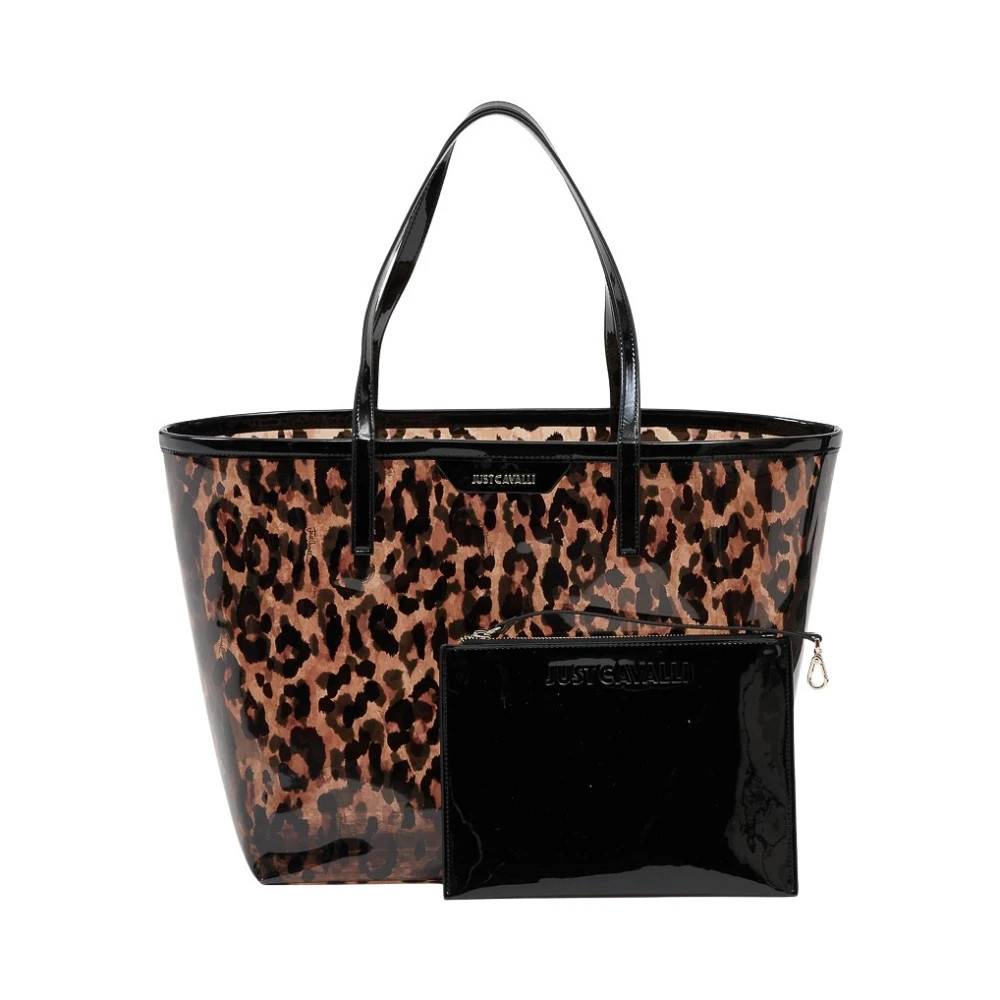 Just Cavalli Leopard Print Shopping Taske - Tasker - Dame - Flerfarvet - ONE SIZE -