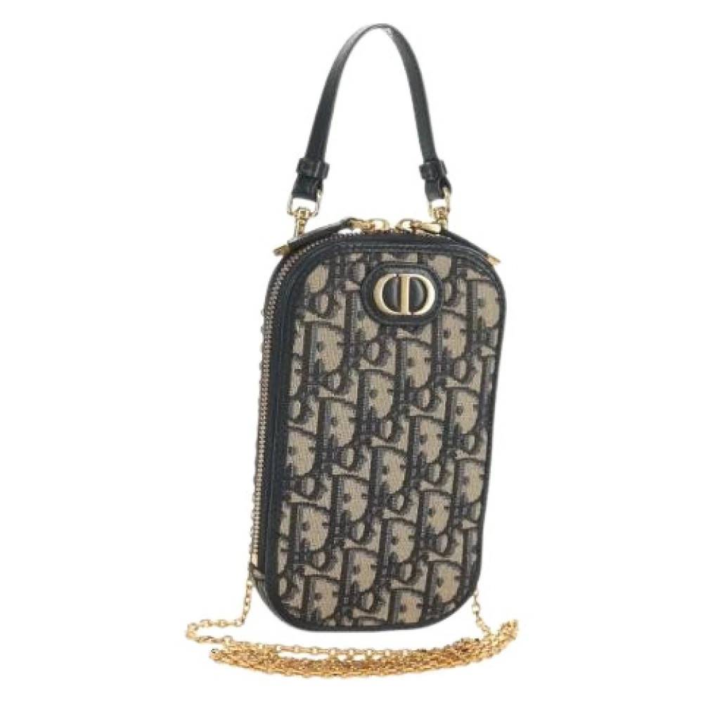 Dior Vintage Pre-owned Vintage Mini Skuldertaske - Vintage - Dame - Blå - ONE SIZE - Uld