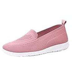 Damskor, sneakers, slip-on, promenadskor, komfortskor, lätta sommarskor, dam, sportskor, mode, fritidsskor, slip-skor, dam, utomhus, sneakers, dam, strandskor, skor, ROSA, 38 EU