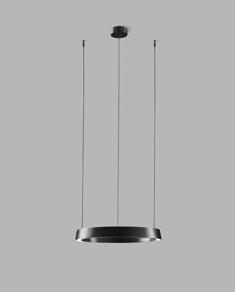 Edge Round Ø500 Carbon Black Switch Tune Pendel - Light-Point - Hos Lampeagenten.